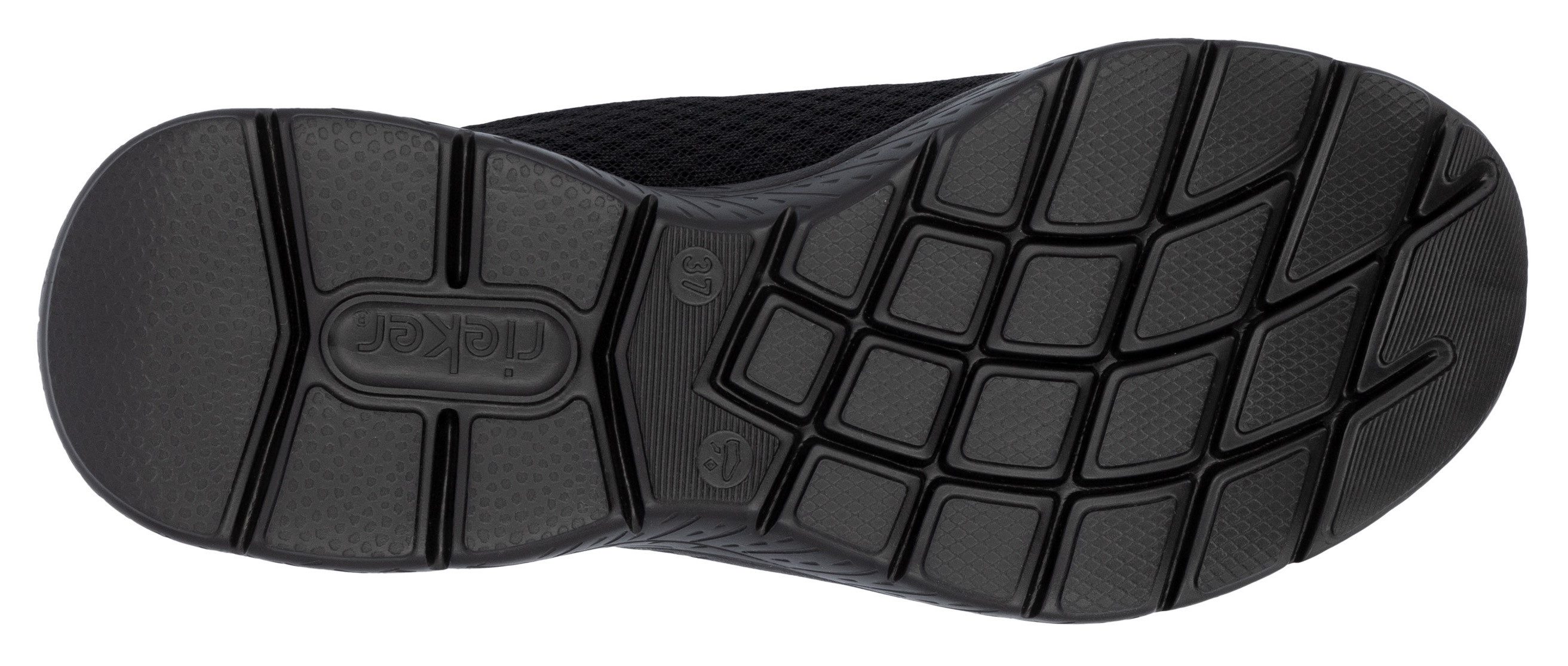 Rieker Sport Slip-On Sneaker Trekking Schuh, Freizeitschuh, Slipper mit einfachem Schnellverschluss