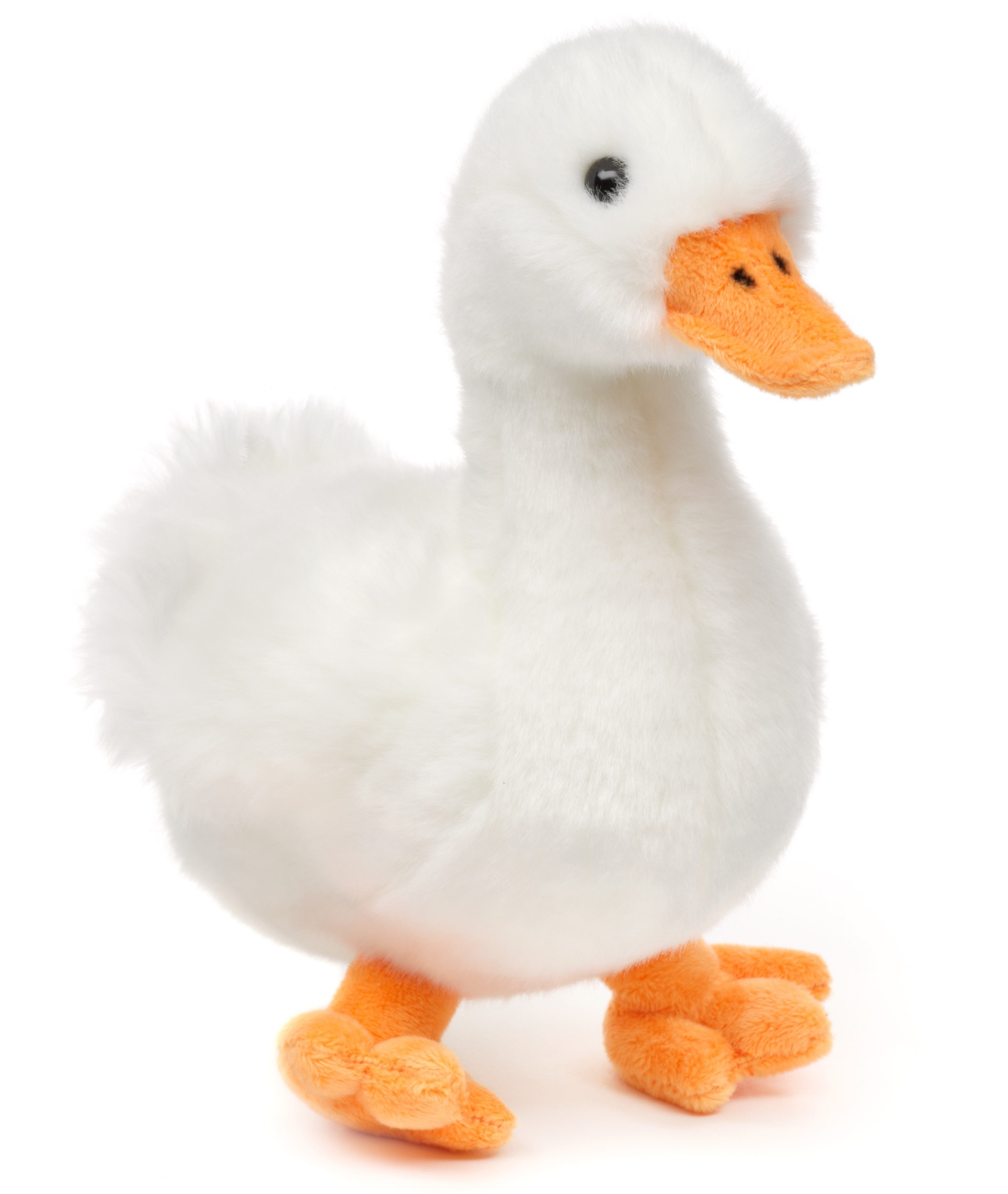 Uni-Toys Kuscheltier Gans (weiß) - 20 cm (Höhe) - Plüsch-Vogel - Plüschtier, zu 100 % recyceltes Füllmaterial