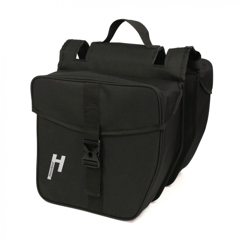 Haberland Fahrradtasche Haberland Doppeltasche E-Bike M schwarz - clevere Gepäcklösung für E-B