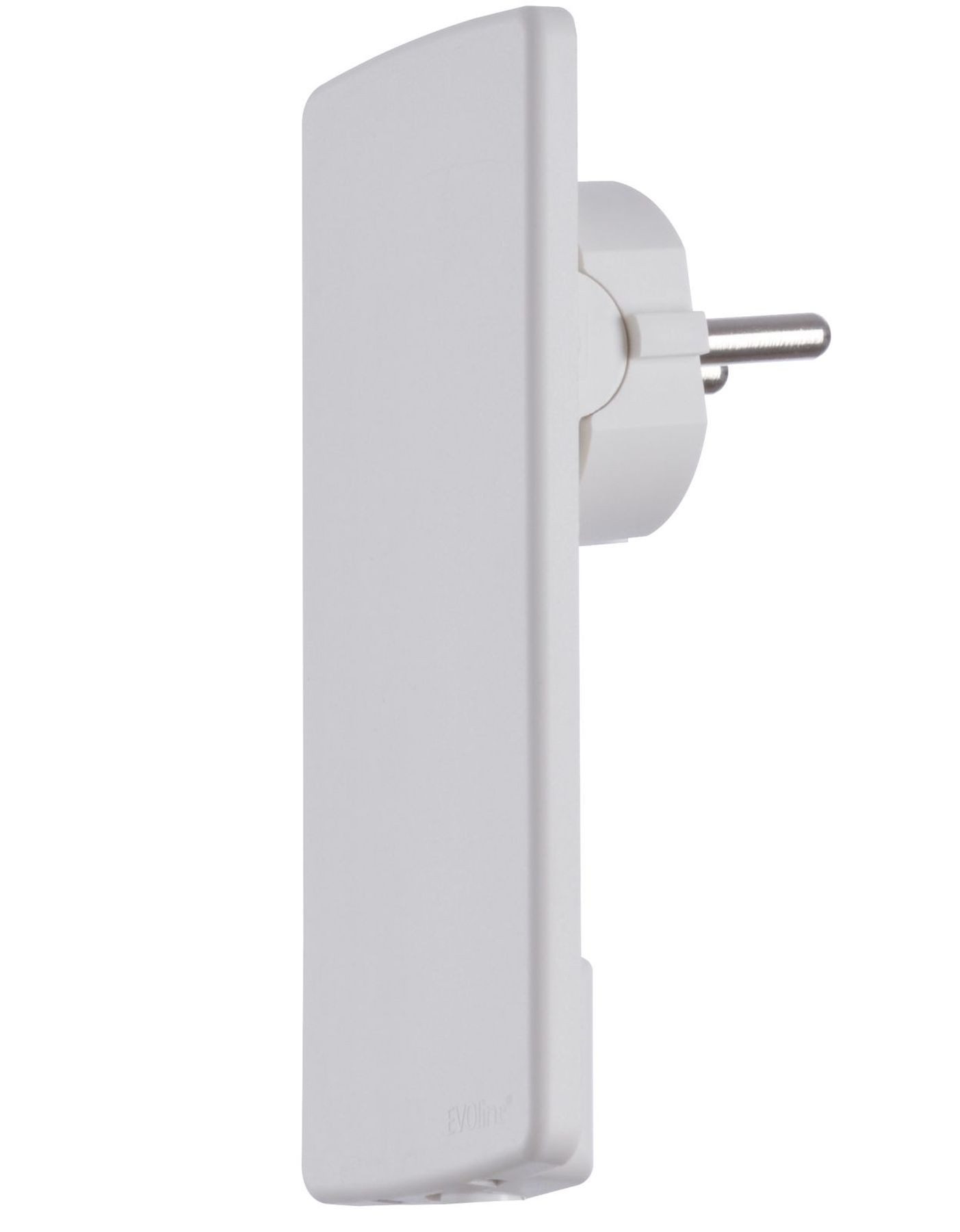 Schulte Elektrotechnik Steckdose Plochá zástrčka EVOline Plug, zástrčka Schuko bez propojovacího kabelu