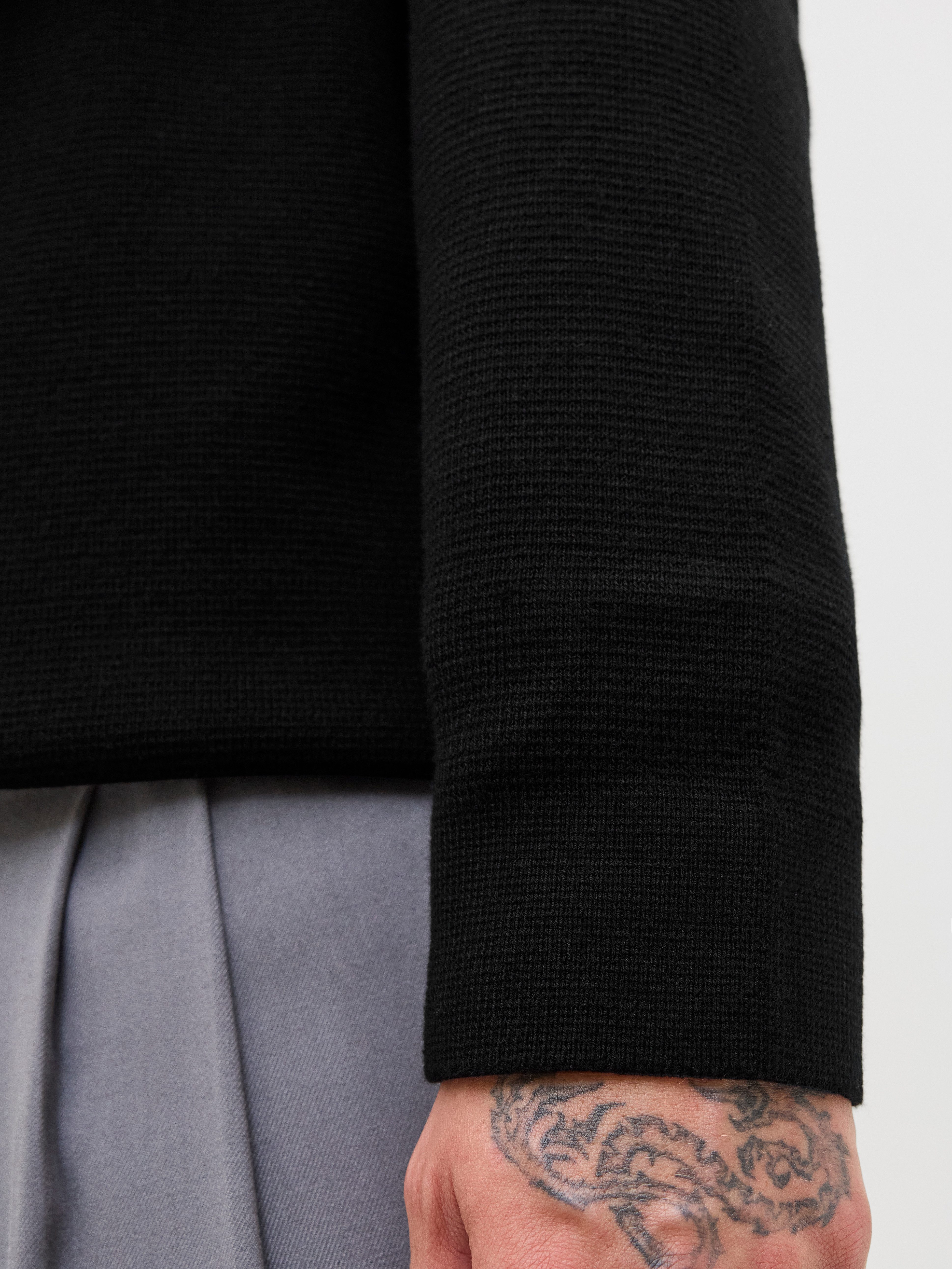 Jack & Jones Polokragenpullover JPRBLAMILANO STITCH KNIT ZIP POLO SN