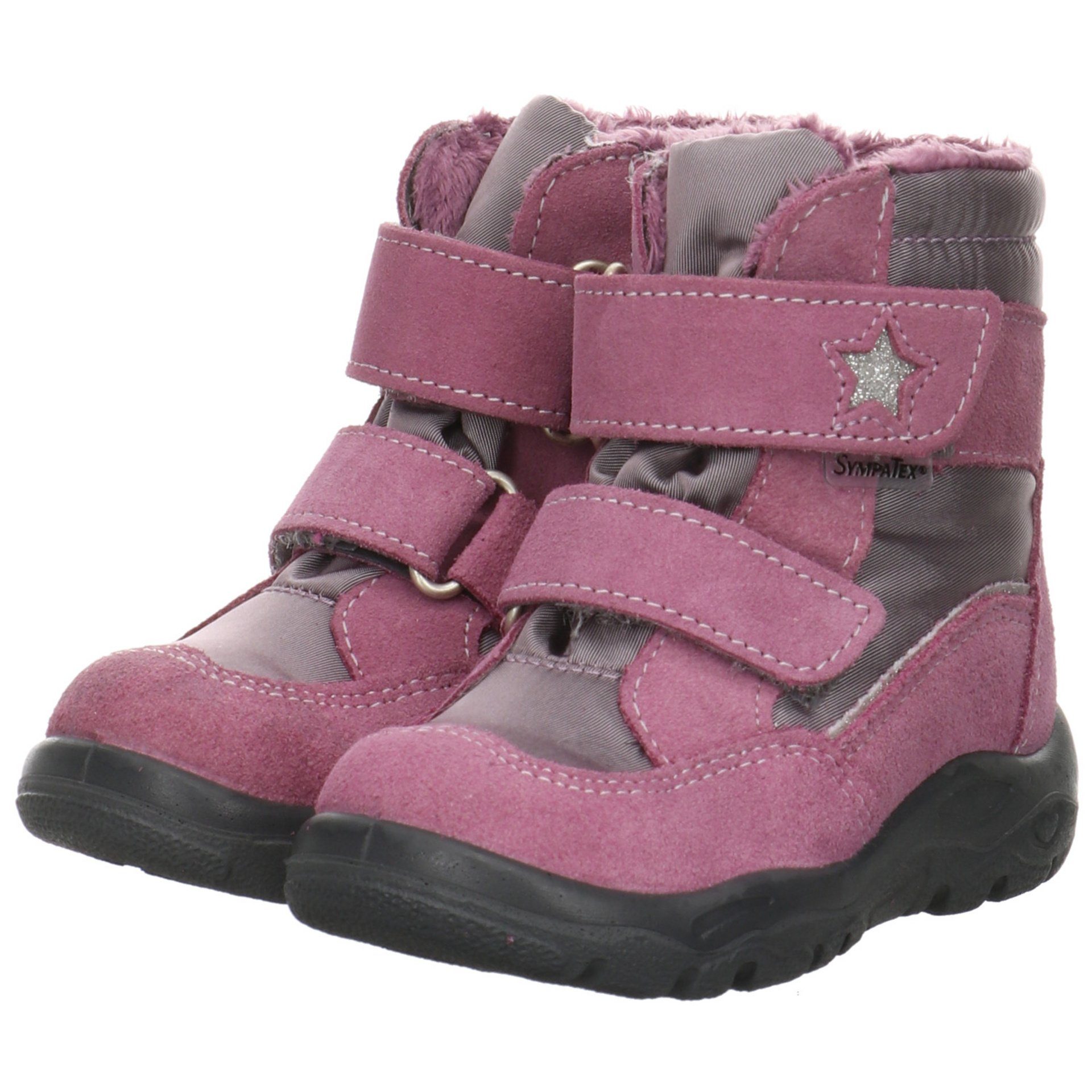 Krabbelschuhe Lauflernschuh Baby Hildie purple Leder-/Textilkombination Boots Ricosta (320) Lauflernschuhe