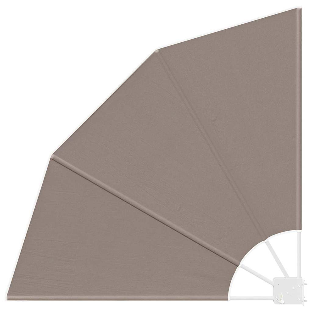 vidaXL Balkonsichtschutz Balkon Sichtschutz Taupe 115 x 115 cm Polyester (1-St)