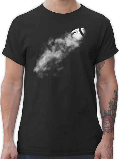 Shirtracer T-Shirt Football - Rauch - American Football NFL - Herren Premium T-Shirt american football shirt herren - witzige tshirts für männer