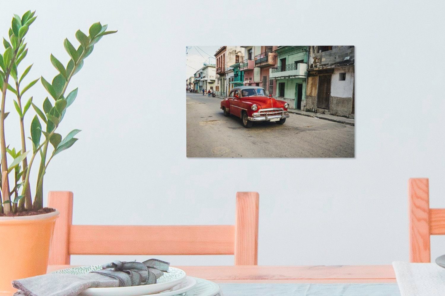 Kuba, OneMillionCanvasses® Wandbild St), cm Leinwandbilder, Leinwandbild (1 Wanddeko, Quecksilber Aufhängefertig, 30x20 Monterrey in