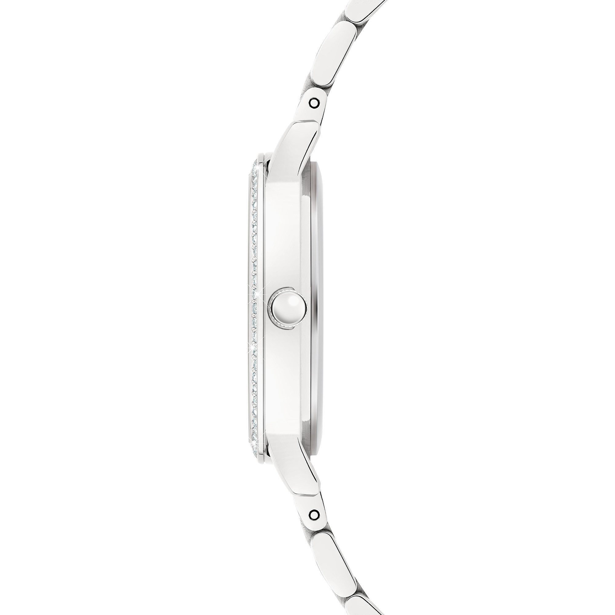 s.Oliver Quarzuhr Modern Shine SO-4572-MQ, Armbanduhr, Damenuhr, Edelstahlarmband, analog, Zirkonia (synth)