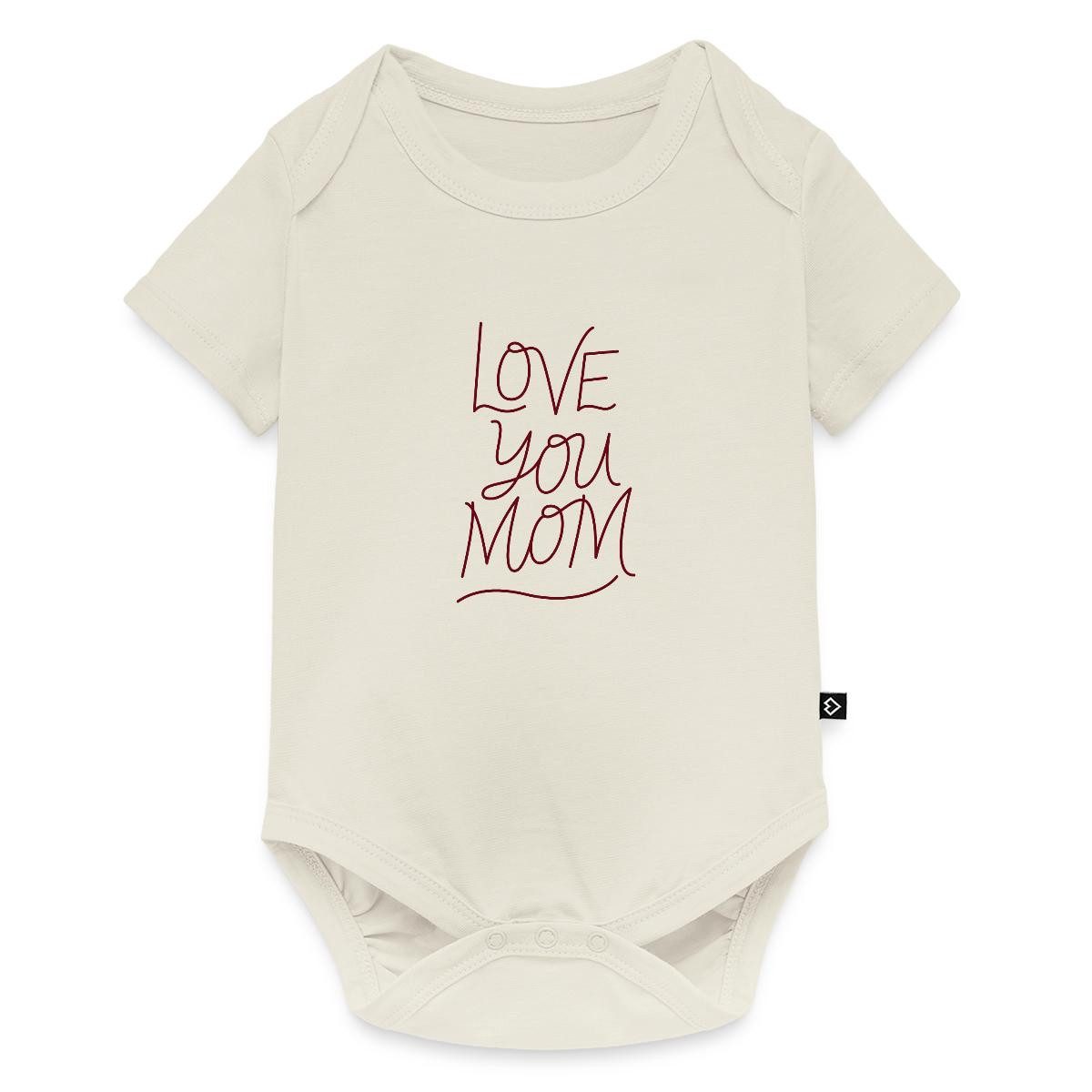 Kurzarmbody Geschenk Mom, Love You Mom Kurzarm Tages Baby Body