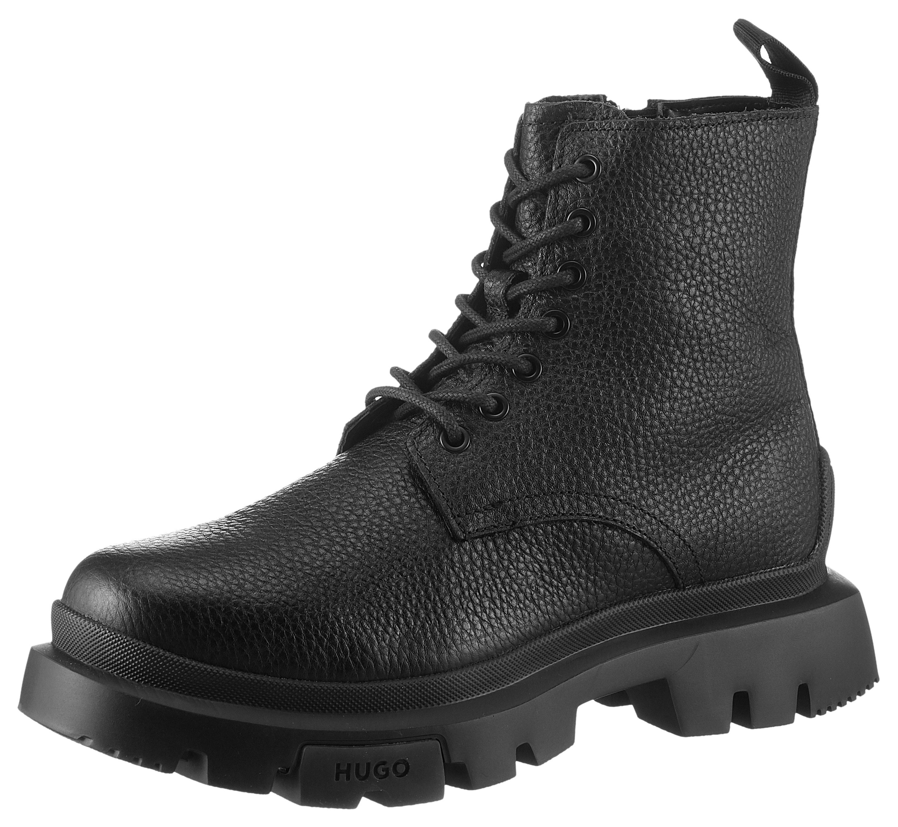 HUGO Fabyan Schnürboots, Blockabsatz, Plateau, Stiefelette günstig online kaufen