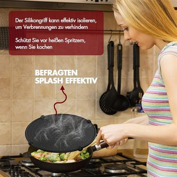 RefinedFlare Küchenarmatur-Filterkopf Silikon Spritzschutz für Bratpfanne Geeignet für (1 St), Multi-Use Fettspritzschutz hitzebeständig gegen heißes Öl