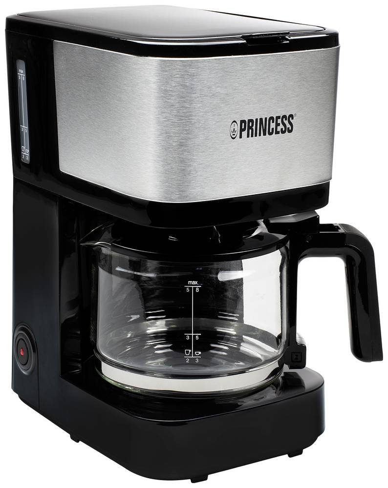PRINCESS Filterkaffeemaschine Princess 246030 Kaffeemaschine Schwarz, Silber Fassungsvermögen Tasse