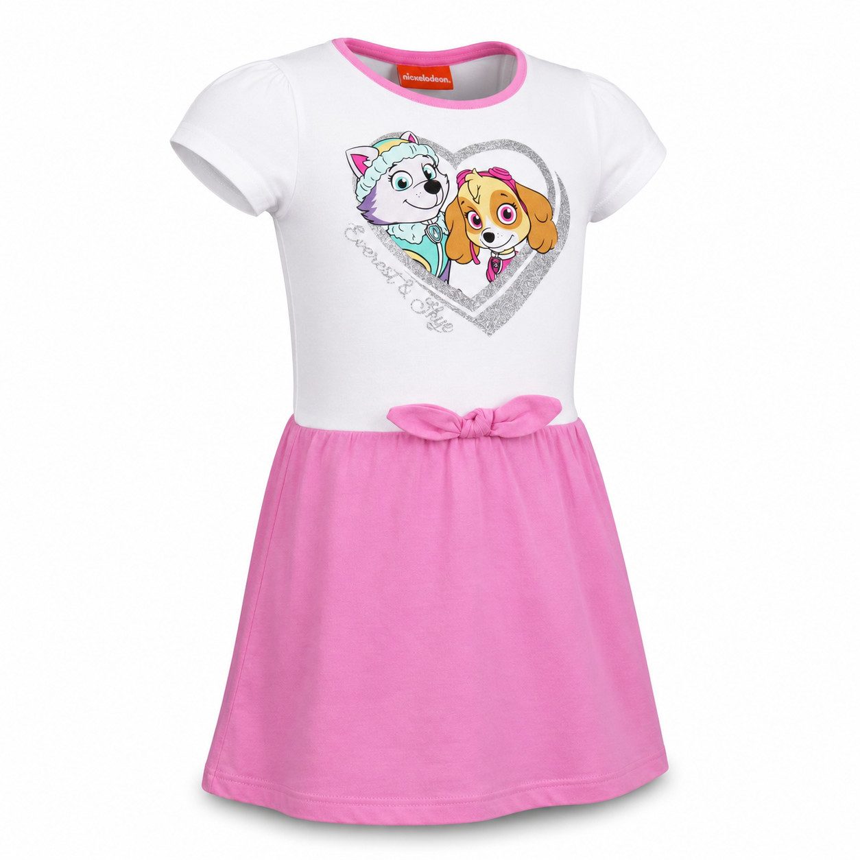 PAW PATROL Sommerkleid Paw Patrol Skye der Flughund Kinder kurzarm Kleid Sommerkleid 100% Baumwolle