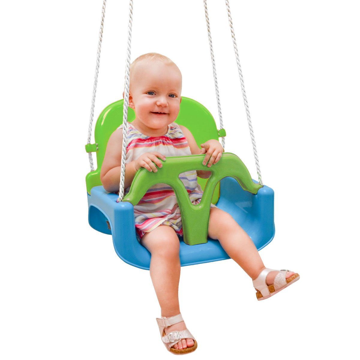 LittleTom 3-in-1 Baby Swing, Growing Garden Swing for Baby & Toddler, 40x43x33 cm, Safety Swing - Toddler Swing Made of Plastic