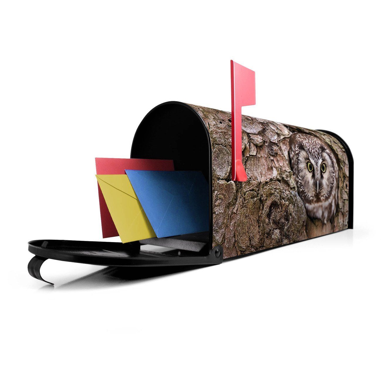 Mailbox 22 banjado 17 schwarz Briefkasten, x x Amerikanischer 51 Eule cm original USA), aus Briefkasten (Amerikanischer Mississippi