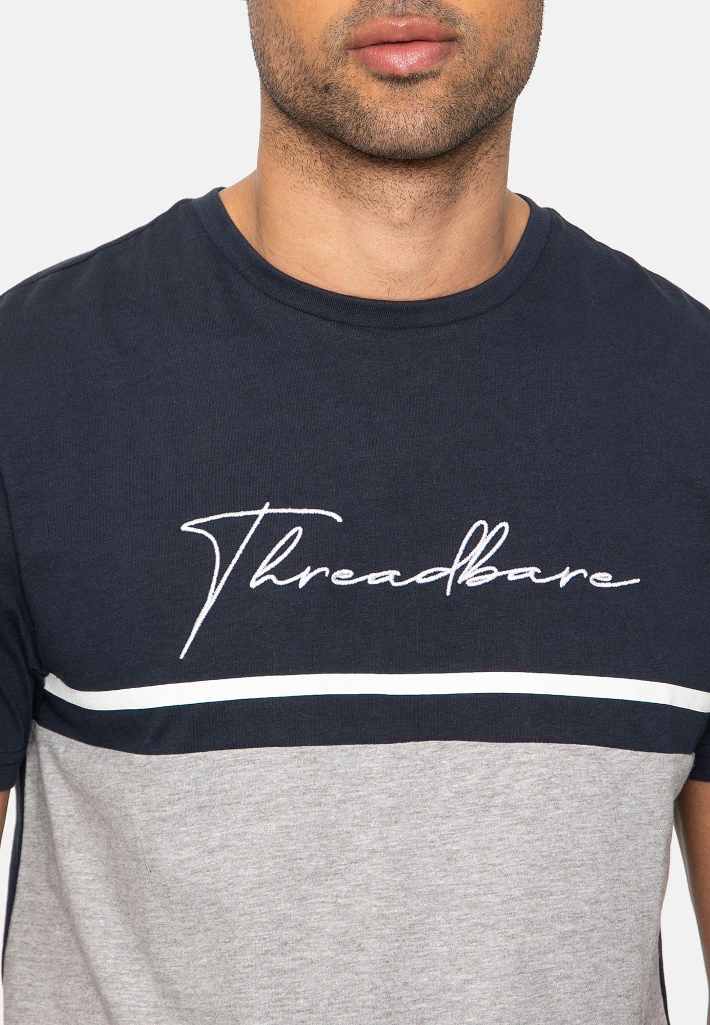 Threadbare Neo - Navy marine T-Shirt