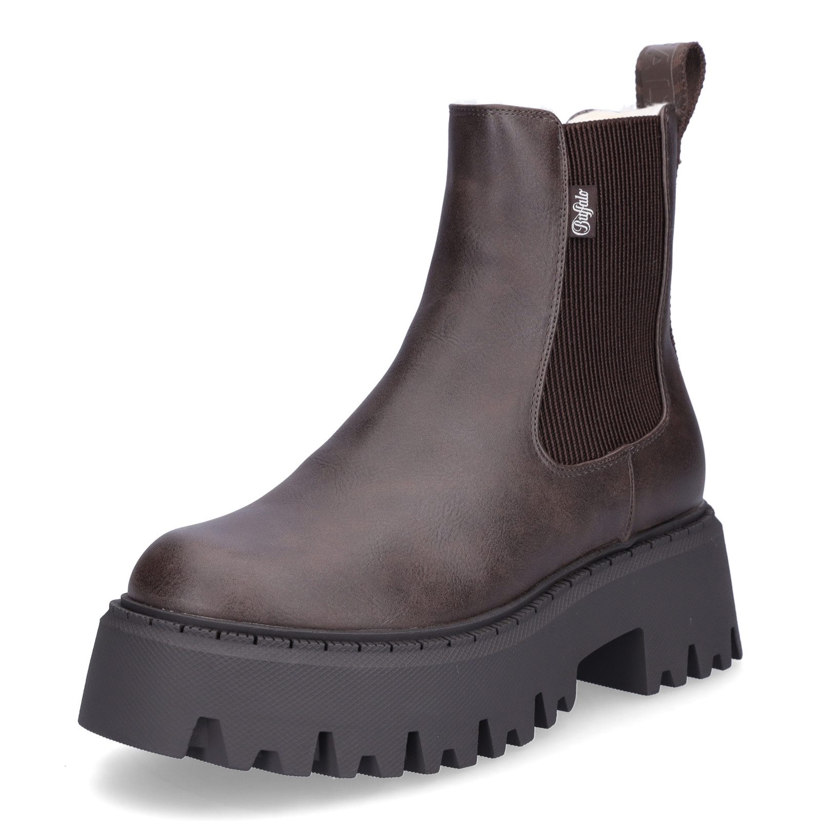 Buffalo Buffalo Damen Chelsea Boot Aspen Chelsea Warm braun Chelseaboots