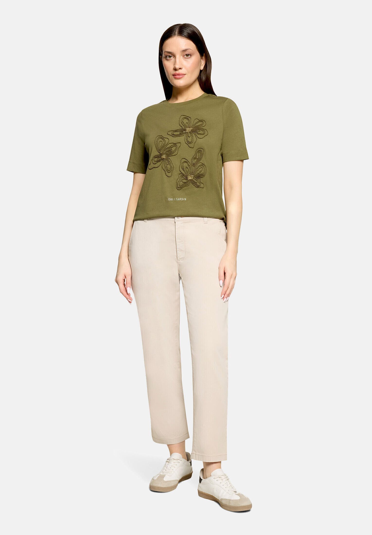 Cartoon Kurzarmshirt Damen mit Rundhalsausschnitt (1-tlg)