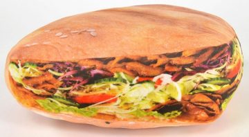United Labels® Dekokissen Döner Kebab Kissen Dönertasche Dekokissen Sofakissen Zierkissen 40 x 30 cm