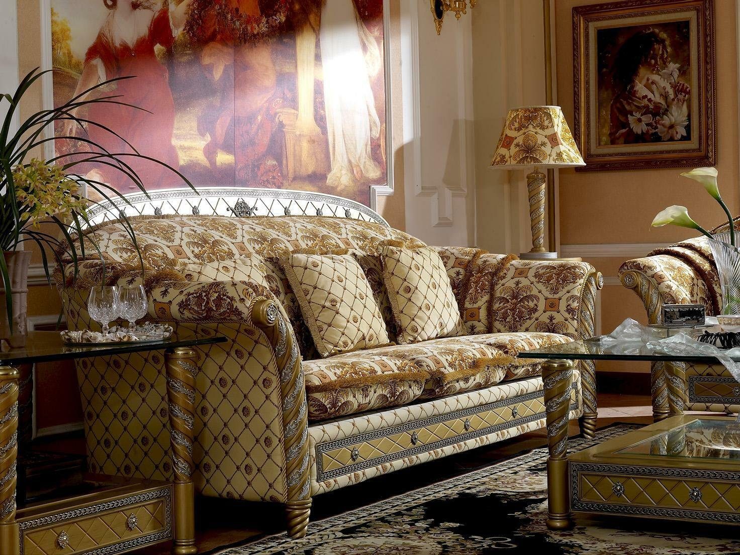 JVmoebel Klassische Stoff Polster Sofagarnitur Couch Couchen Textil 3+1 Sofa, Sofa