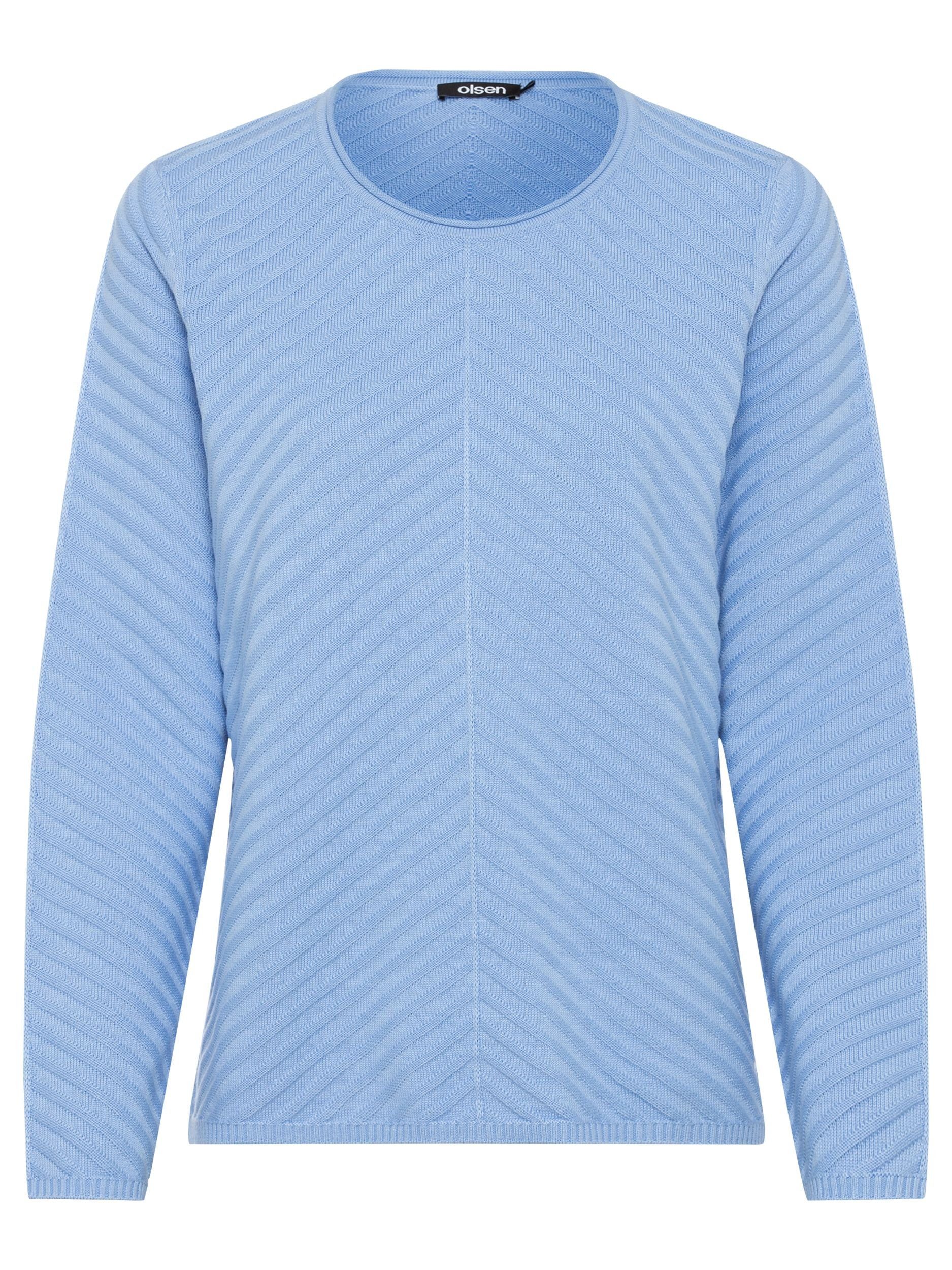 Olsen Kapuzenpullover Pullover Long Sleeves ciel blue