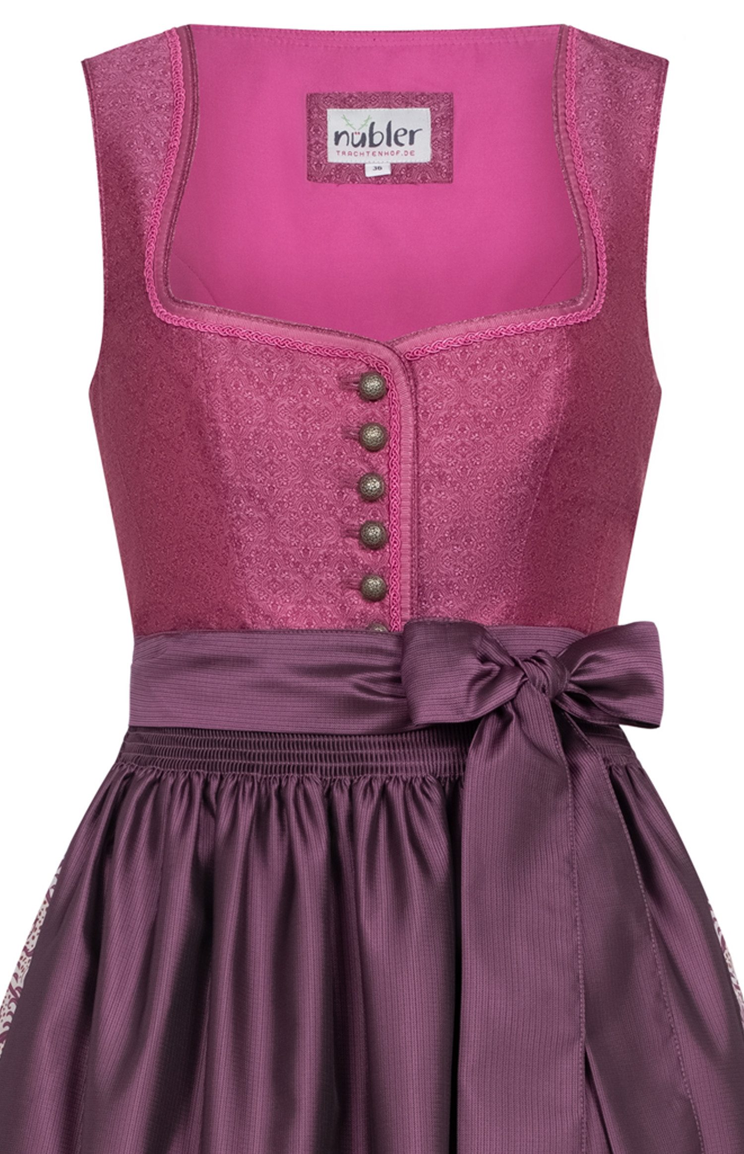 Nübler Dirndl Dirndl Lang Gerit in Beere von Nübler