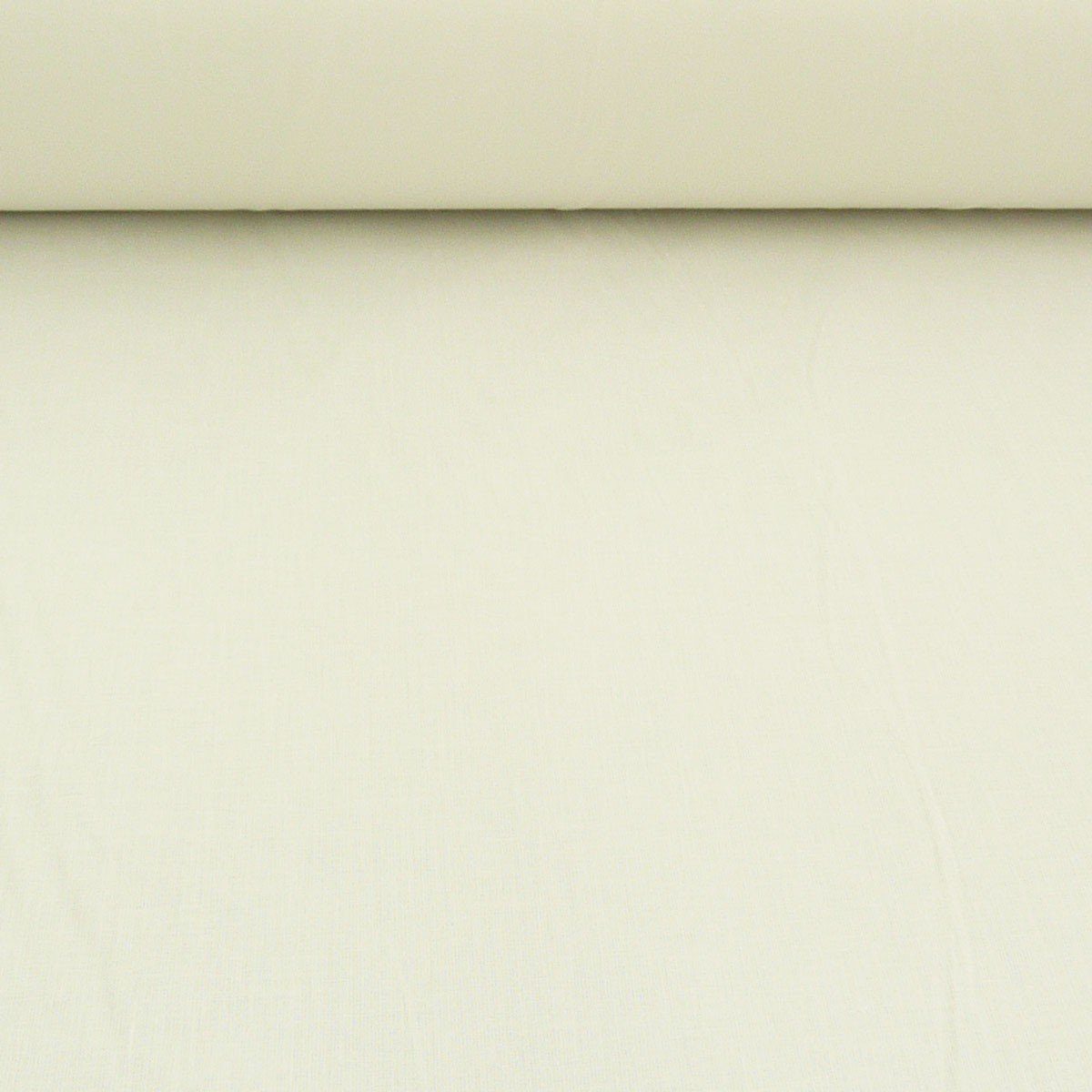 SCHÖNER LEBEN. Stoff Popeline Baumwollstoff Meterware uni creme – 1,50 m breit, weich