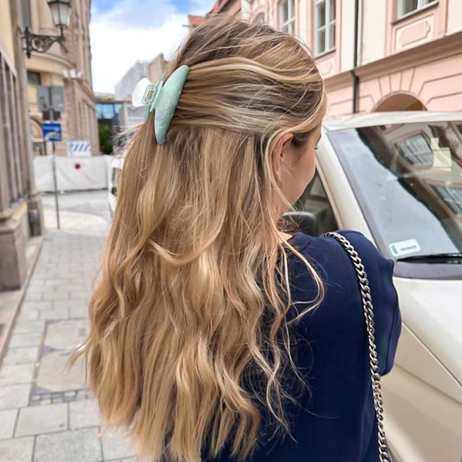 LuxusKollektion Haarklammer Haarklammern Akryl Glitzer Claw Clip Sparkle(White Purple Pink Green)