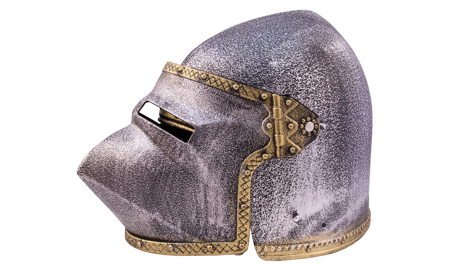 Holzspielerei Spielzeug-Helm Ritterhelm Krieger, bewegliches Visier