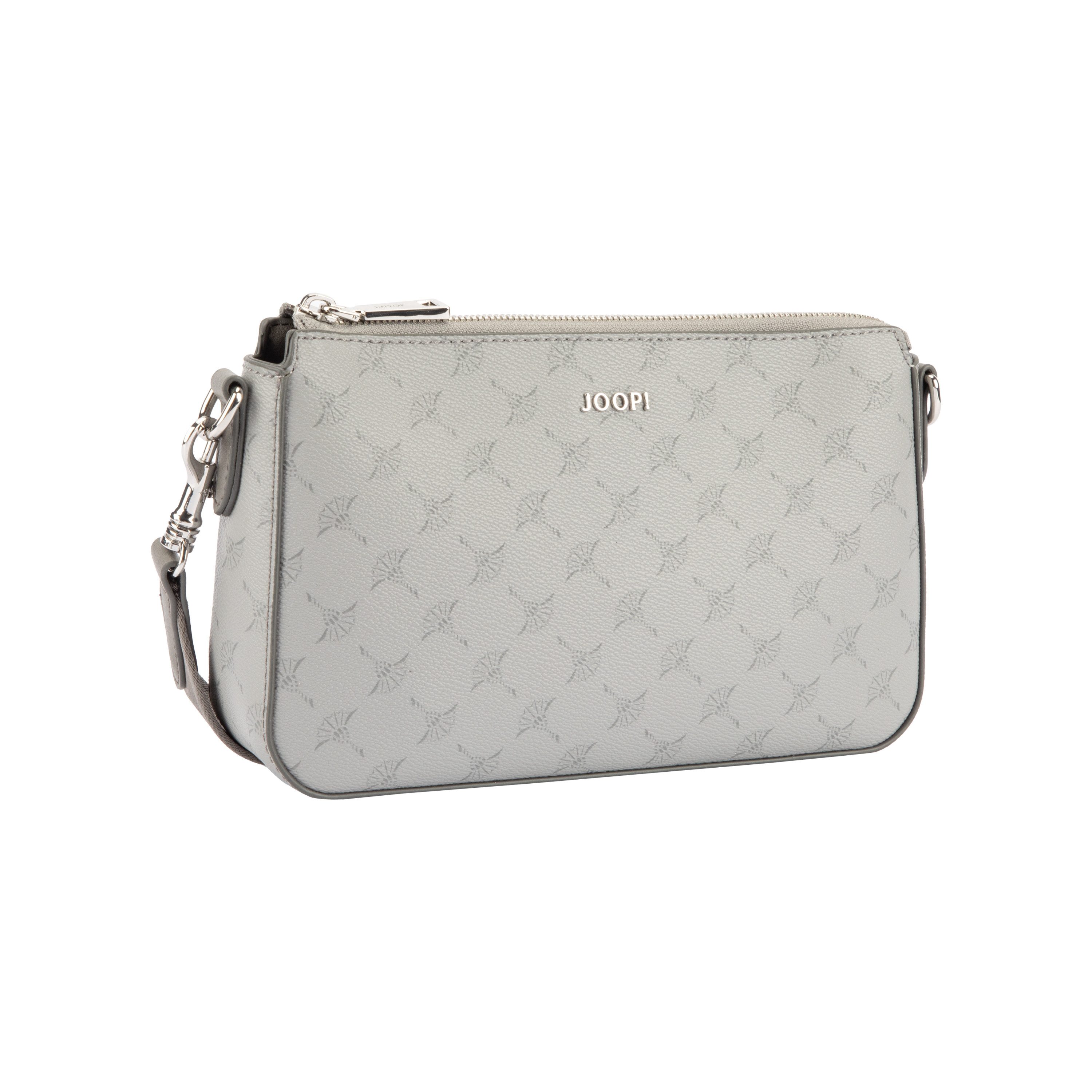 JOOP! Umhängetasche cortina 1.0 jasmina shoulderbag shz (Set, Abnehmbares RV-Täschen), Damen Schultertasche, Handtasche mit hübschem Aufdruck