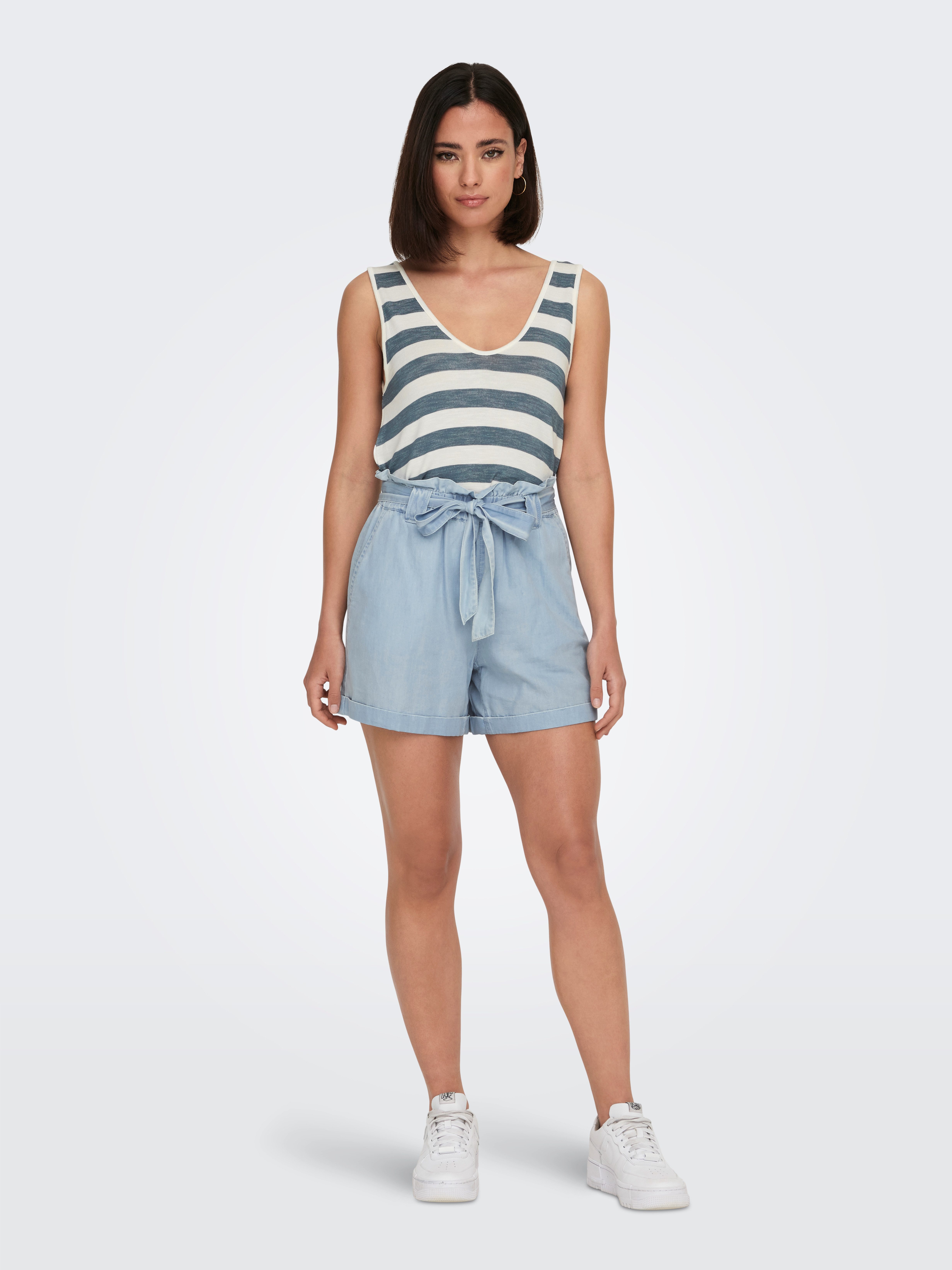 ONLY Shorts ONLBEA SMILLA HW PB LOOSE DNM SHORTS im Denim Look