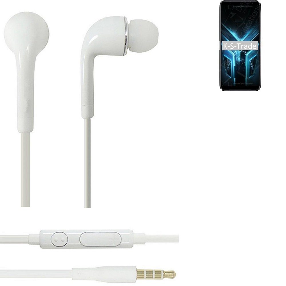 Pro Lautstärkeregler mit u für S35 In-Ear-Kopfhörer 3,5mm) Headset Mikrofon Doogee (Kopfhörer weiß K-S-Trade