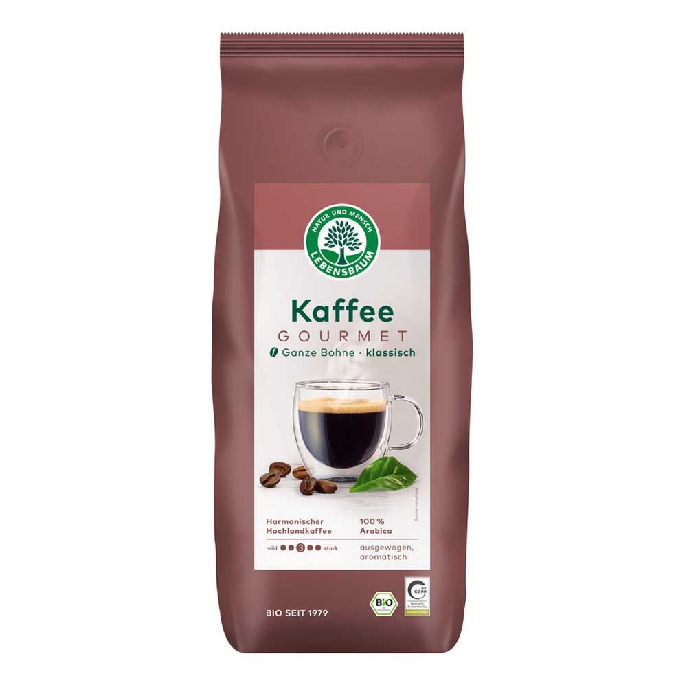 Lebensbaum Kaffee Gourmet-Kaffee - klassisch Bohne 1Kg 2er Pack