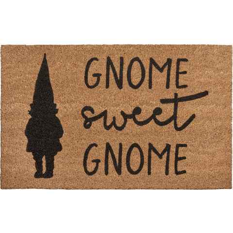 Fußmatte Mix Mats Kokos Sweet Gnome, HANSE Home, rechteckig, Höhe: 15 mm, Weihnachten, Schmutzfangmatte, Outdoor, Rutschfest, Innen, Kokosmatte