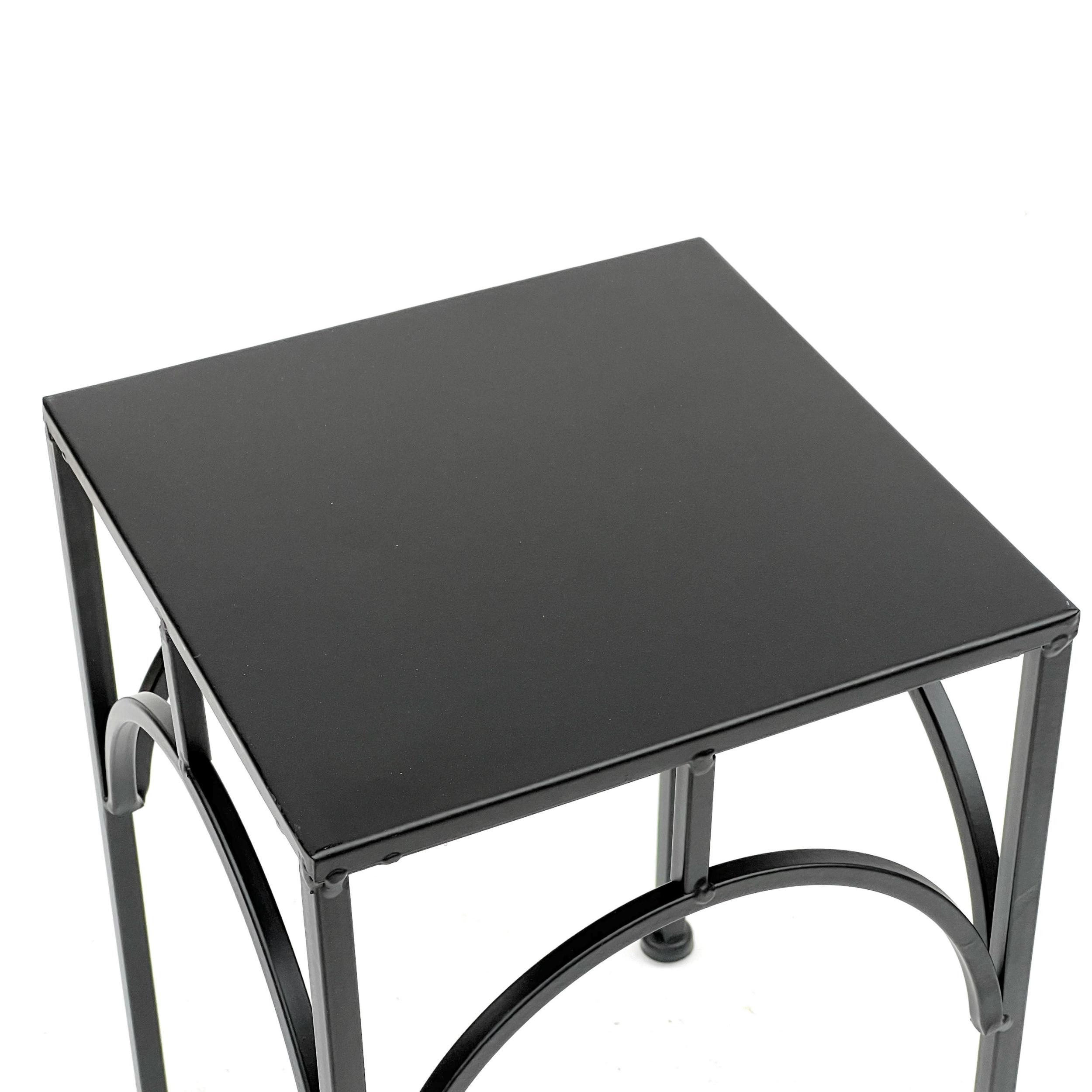 DanDiBo Blumenhocker Metall Schwarz Eckig 38 - 28 cm Beistelltisch 96449. € 23,89