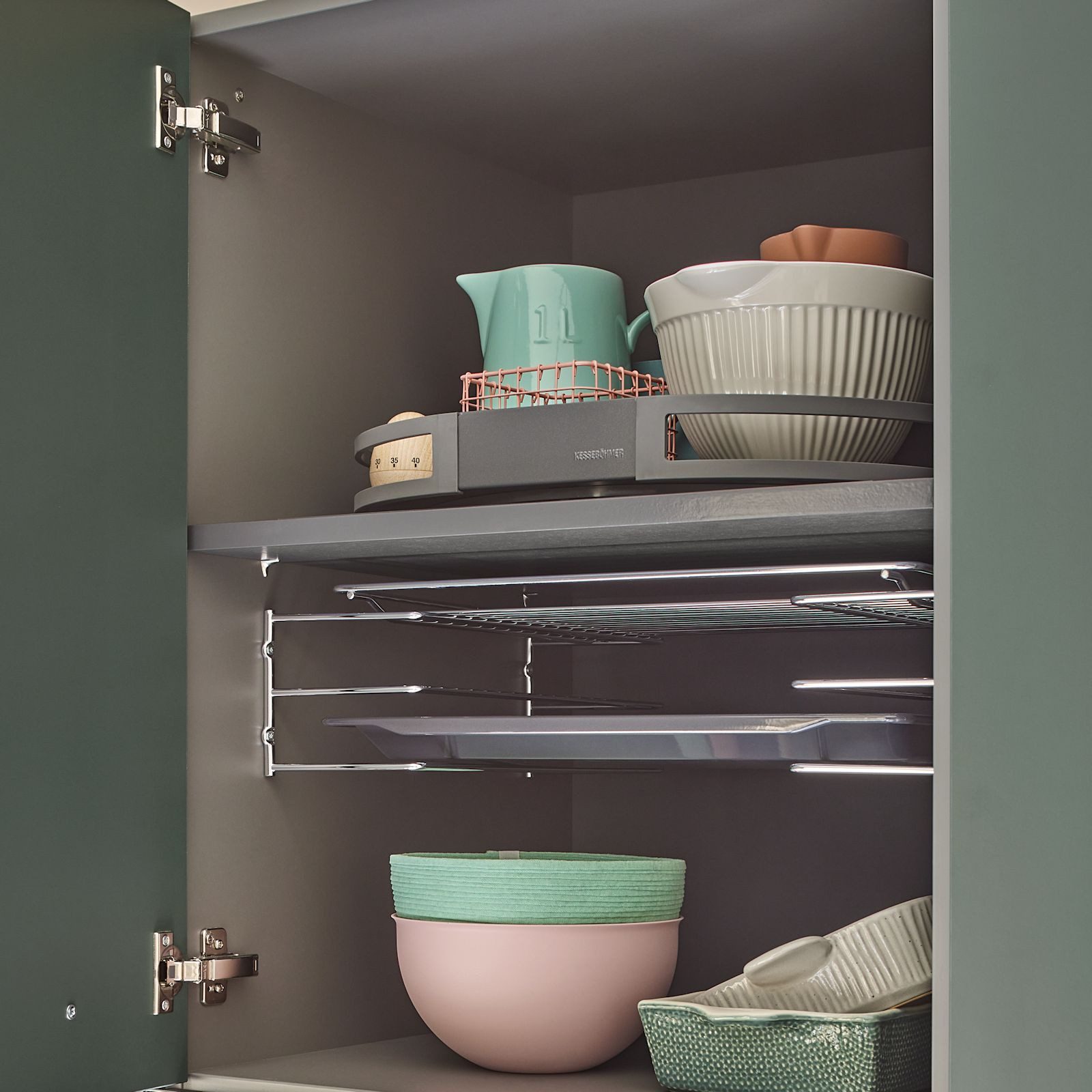 Kesseböhmer Küchenorganizer-Set Backblechhalter, zum Einbau in 60 cm breite günstig online kaufen