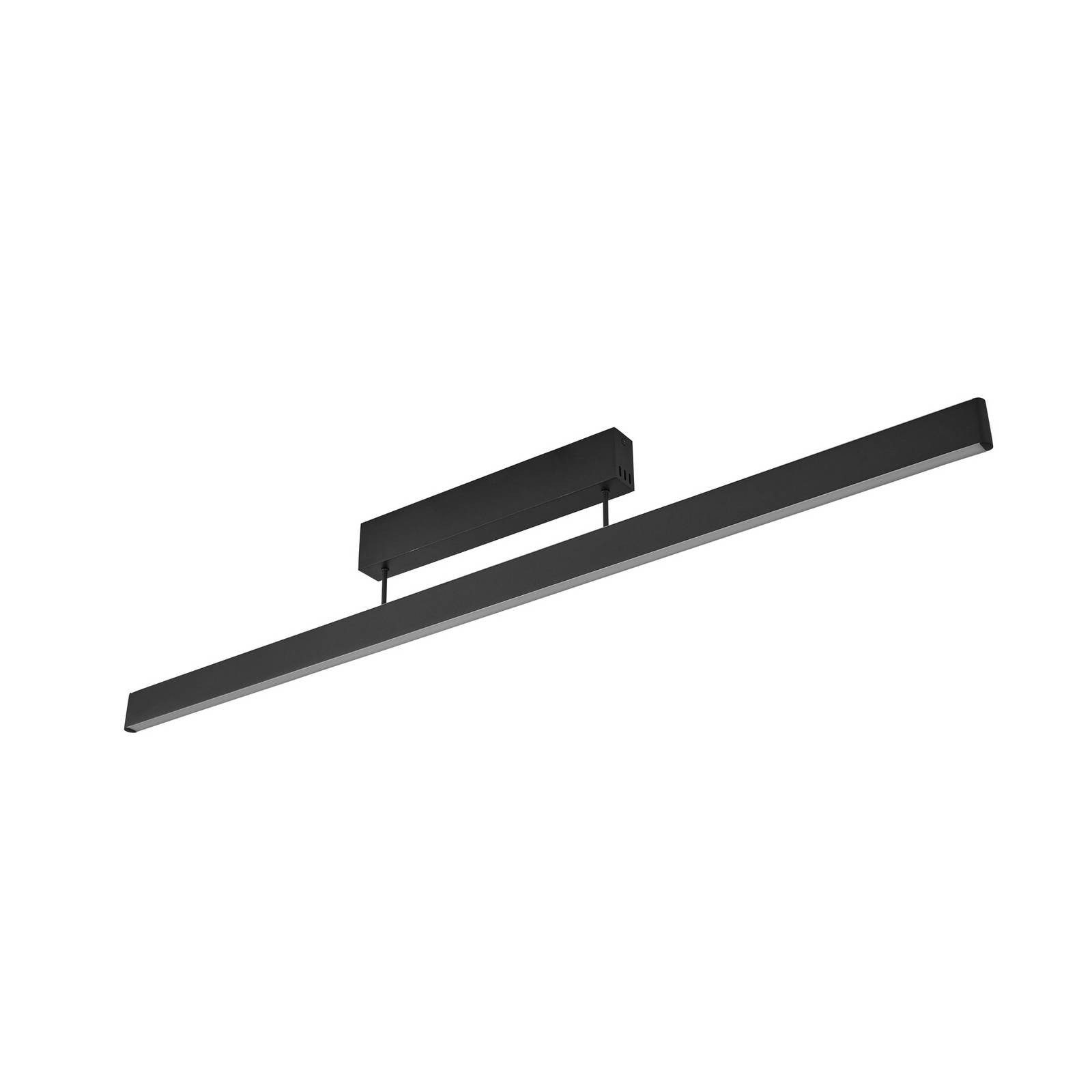 Lucande Deckenleuchten Mylosh, LED, Metall, Schwarz Farbwechsel warmweiß / tageslicht IP20, LED 34,5 W gesamt, Farbwechsel warmweiß / tageslicht