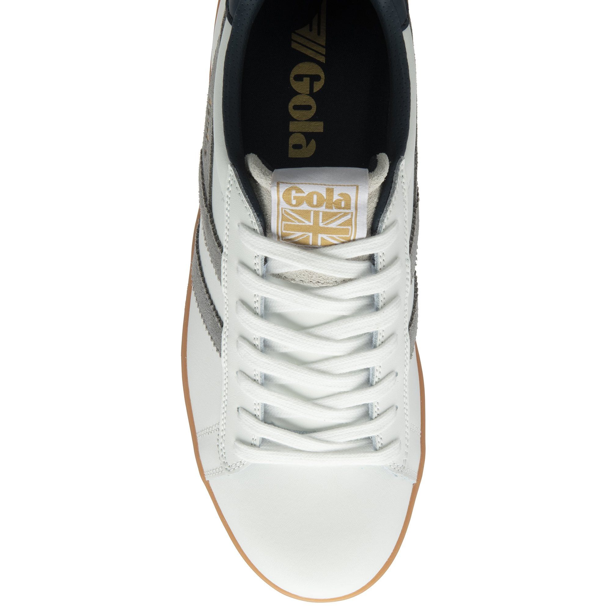 Gola Equipe II Leder 2025 weiss/grau/navyblau Herren Sneaker