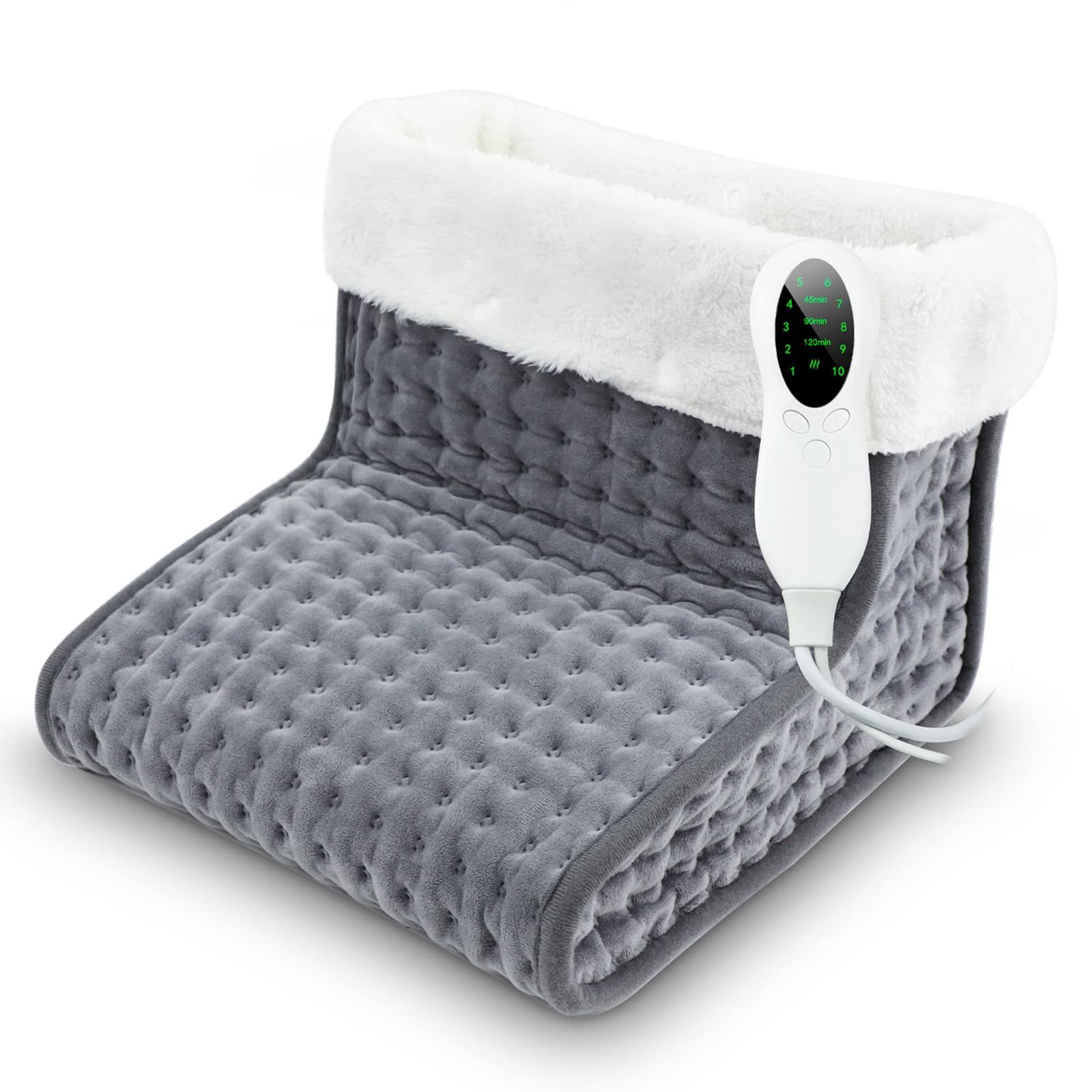 SOTOR Fußwärmer Fusswärmer mit Waschbarem Innenfutter,10 Einstellbare  Temperaturstufen, 1-tlg., Elektrischer Fußheizung