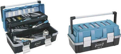 HAZET Werkzeugbox Hazet 190L-2 Werkzeugkasten unbestückt Kunststoff Schwarz, Blau, Silb
