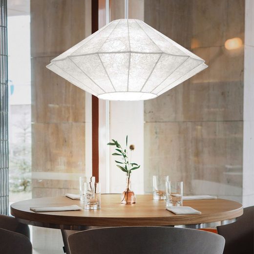 etc-shop Pendelleuchte, Hängelampe Wohnzimmer Pendelleuchte weiss