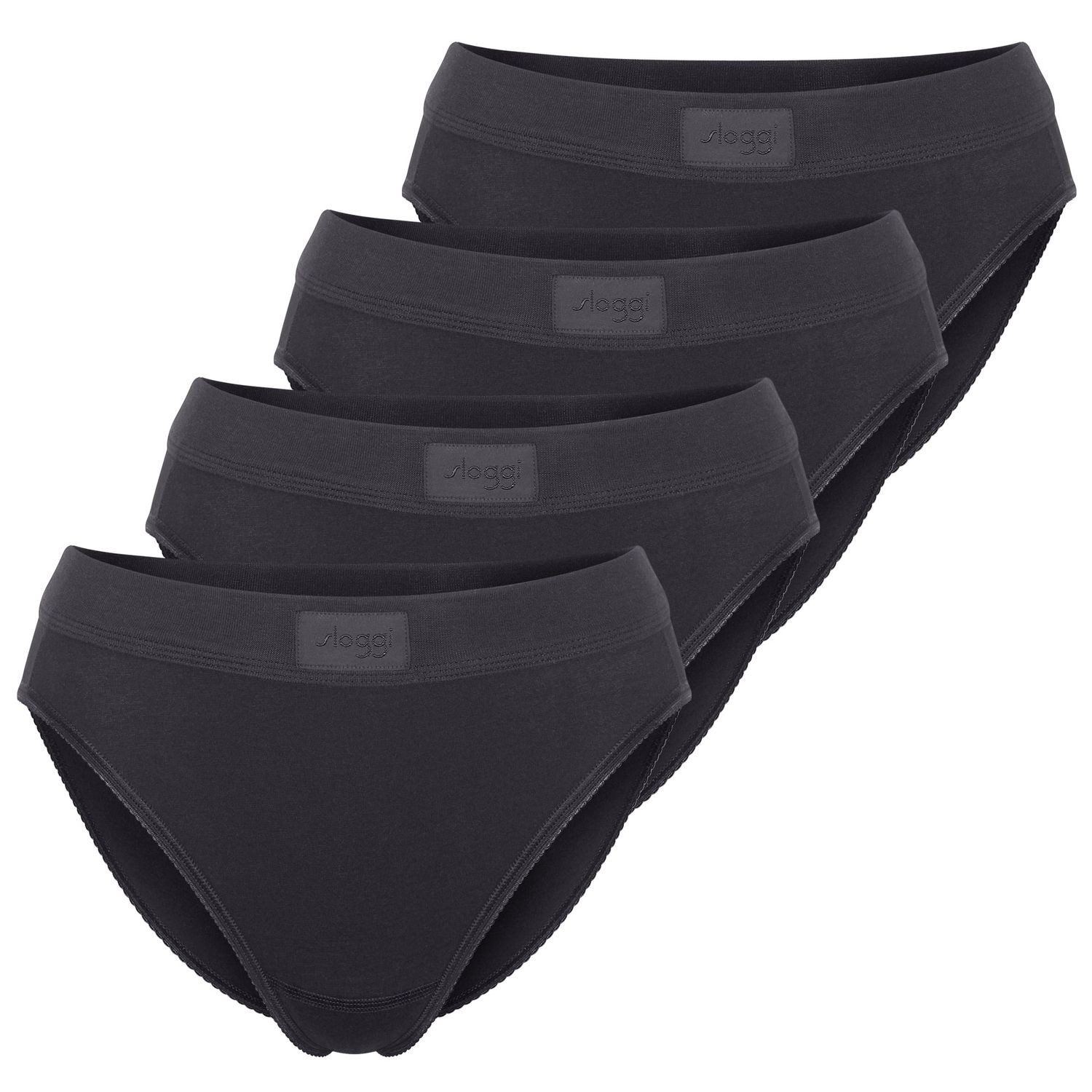sloggi Taillenslip Double Comfort T Tai Slips (Set) weicher / breiter Bund, Logo, Baumwoll-Stretch