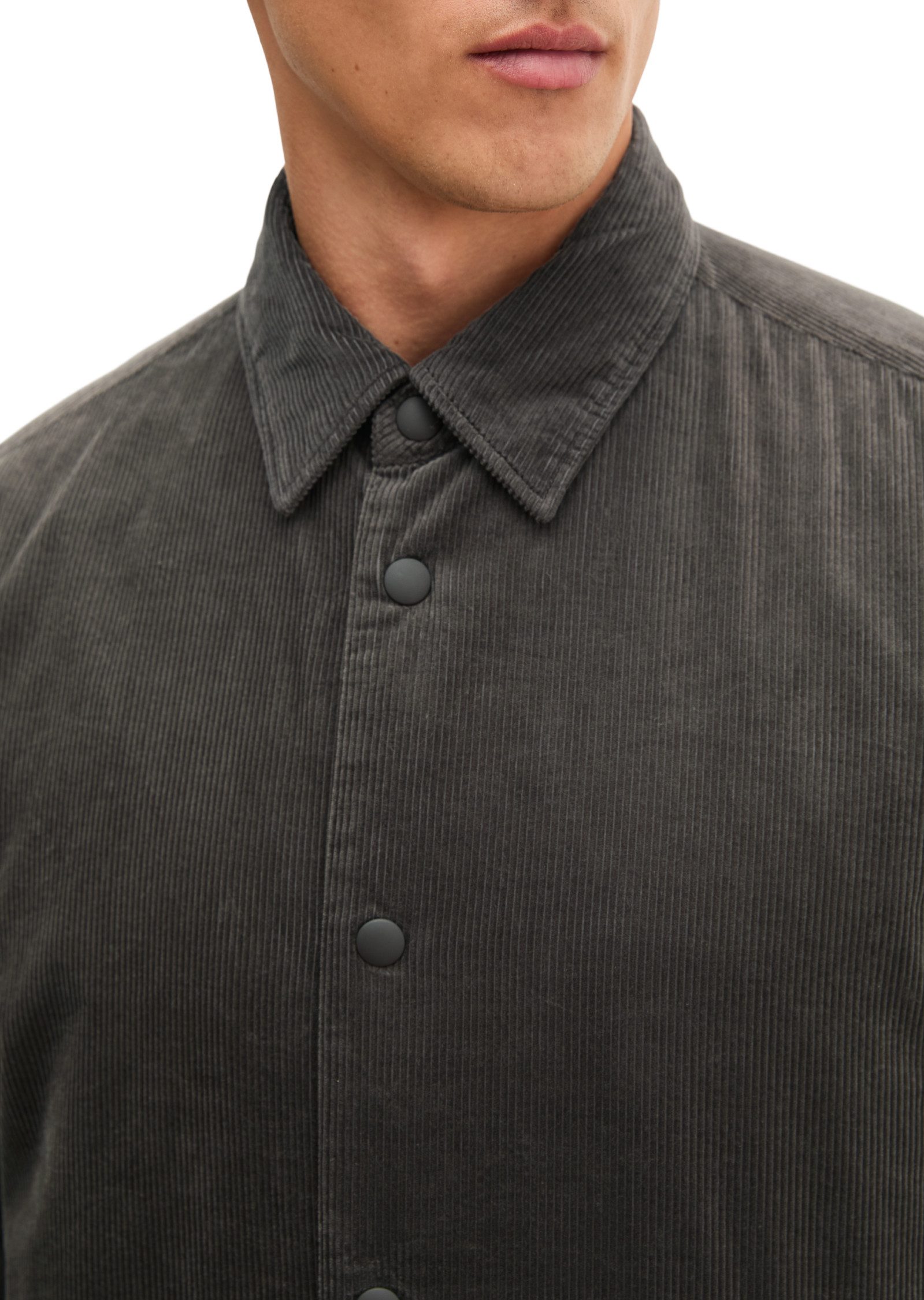 Marc O'Polo Hemdjacke Cord-Overshirt regular mit leichter Wattierung – Bild 3 von 5