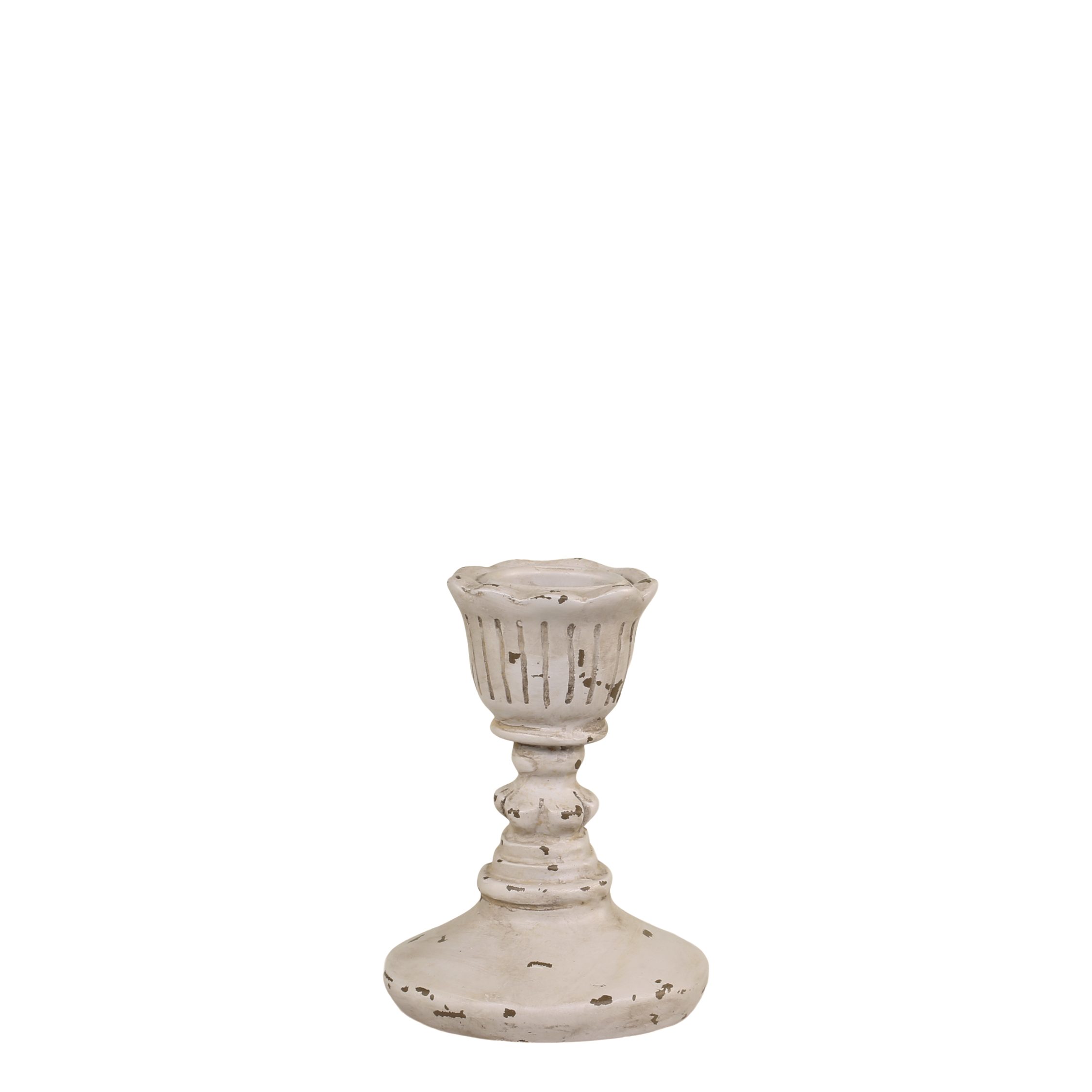Kerzenständer Chic Antique Kerzenständer H8/D7 cm antique grau Vintage