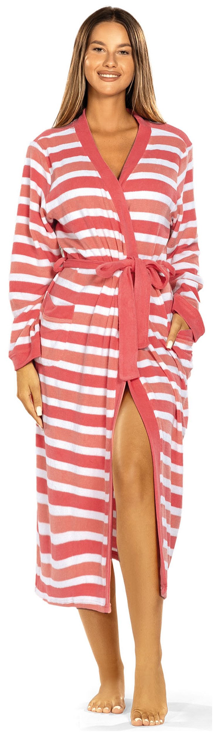 comtessa Damenbademantel Feeling Good, Baumwolle, Kimono-Kragen, Gürtel günstig online kaufen