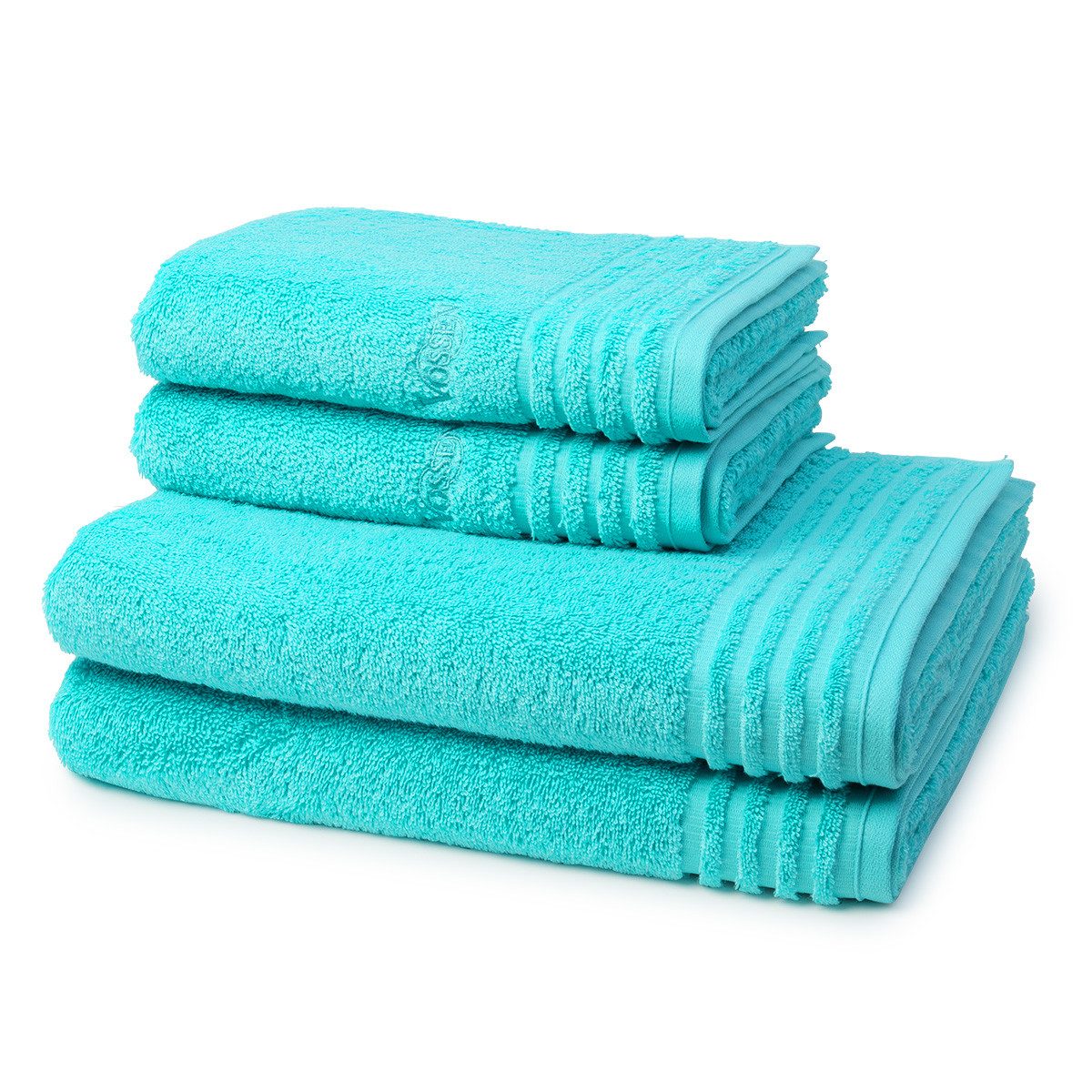 Vossen Handtuch Set Vienna Style Supersoft, Frottee (Spar-Set, 4-St), 2 X Handtuch 2 X Duschtuch im Set - Baumwolle - Saugstark