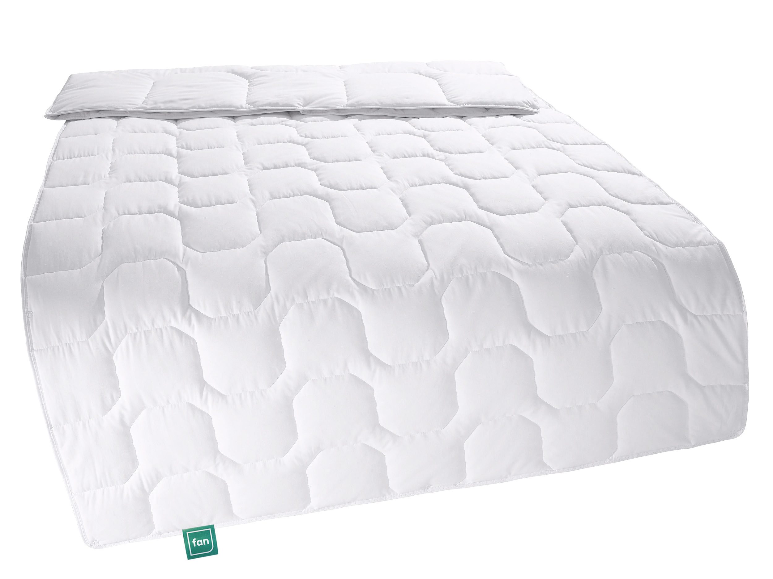 fan Baumwollbettdecke Kansas, Bettdecken für Sommer und Winter, Decke, Füllung: 100% Baumwolle, Bezug: 100% Baumwolle, Bettdecke 135x200 cm, 155x220 cm und weiteren Größen, Made in Germany