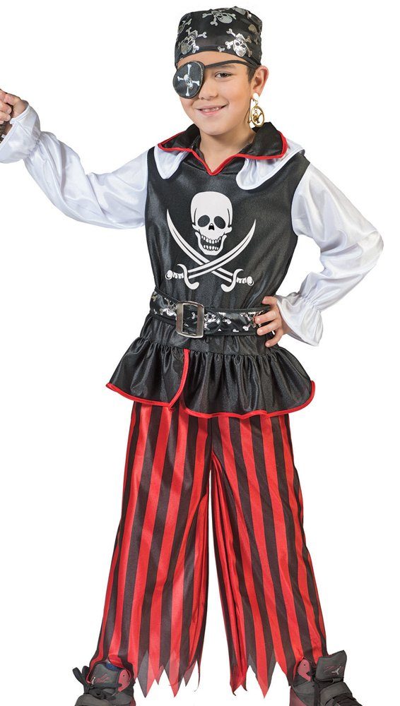 Funny Fashion Piraten-Kostüm »Pirat Bill Kostüm für Kinder - Tolles Piraten Seeräuber  Kostüm für Jungen zu Karneval und Mottoparty«