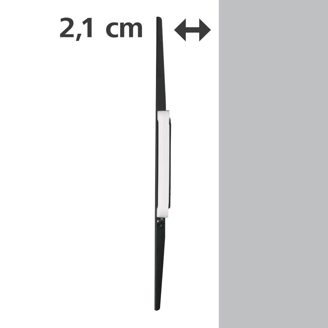 Hama TV-Wandhalterung TV-Wandhalter starr, flach, 117-254 cm (46"-100), 50", 55", 65", 75", (bis 100 Zoll)