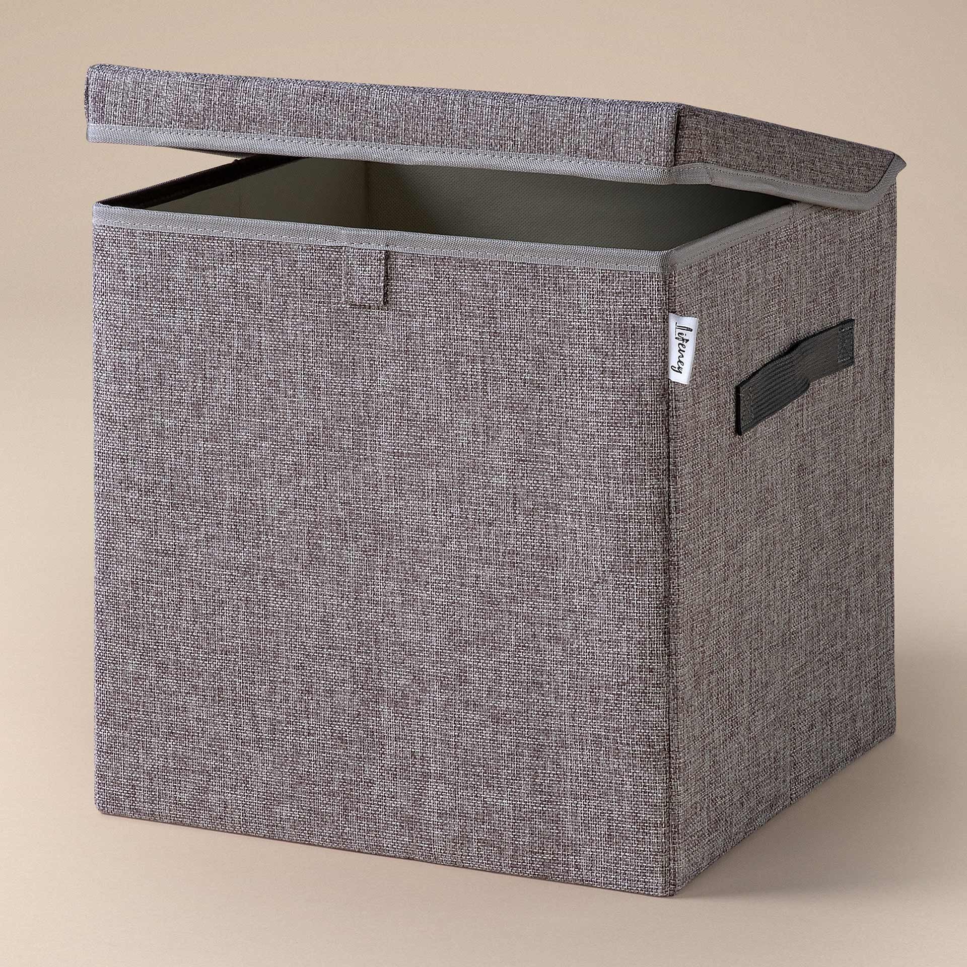 Lifeney Faltbox Aufbewahrungsbox mit Deckel, Natur günstig online kaufen