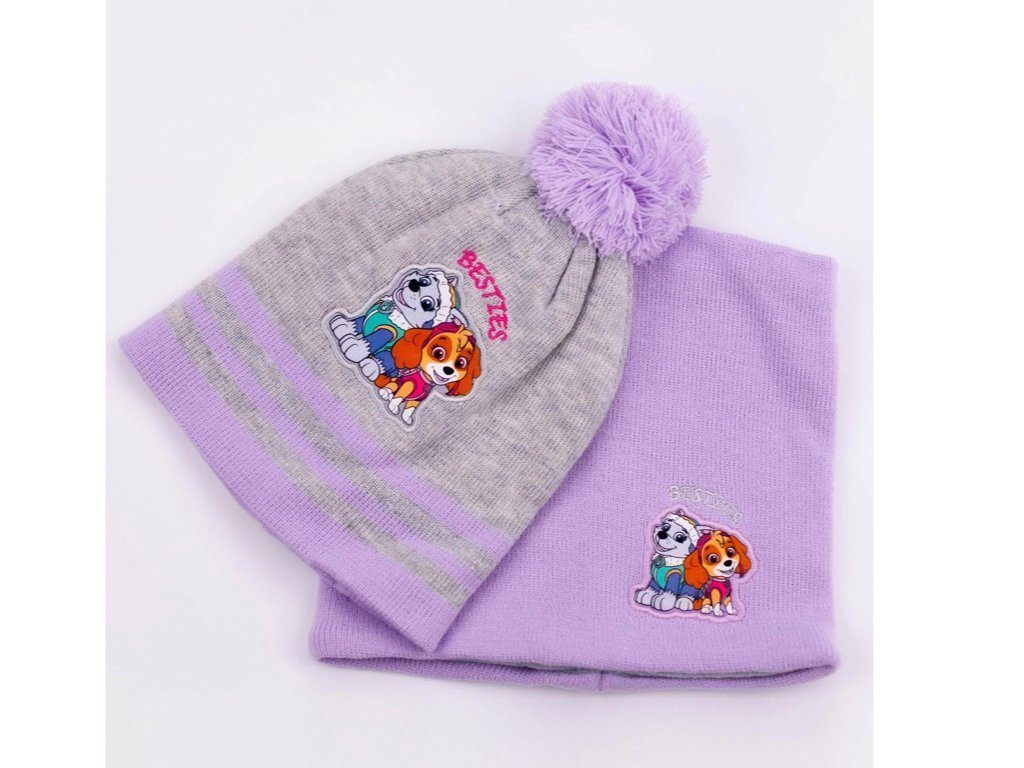 PAW PATROL Mütze & Schal Paw Patrol Winterset Mütze und Schal Mädchen