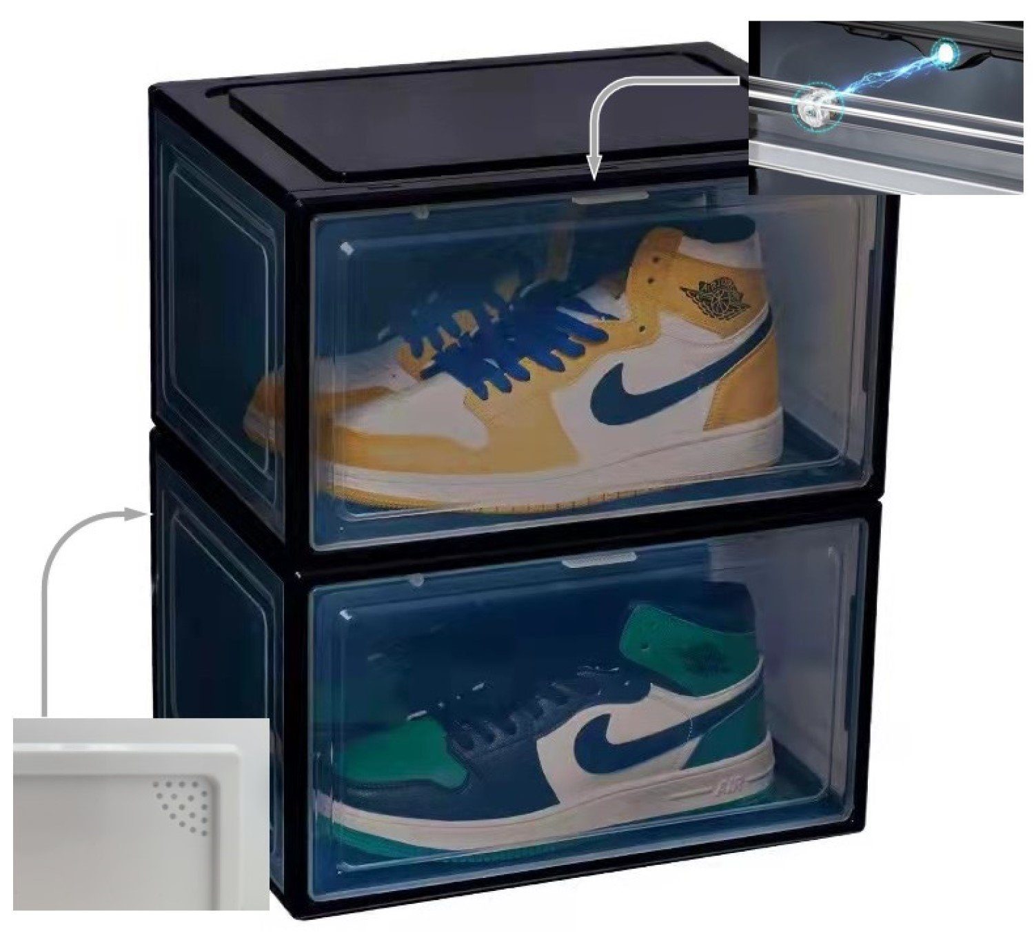 Creliv Schuhbox »hochwertige Schuhkiste, Schuhbox stapelbar